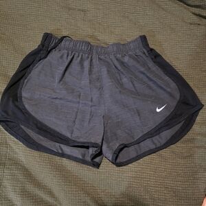 Nike Women’s Charcoal Gray Athletic Shorts with Black Trim